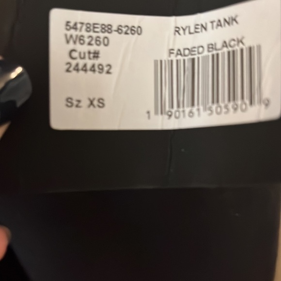 Paige Women’s Rylen Black Tank XS - Picture 3 of 3